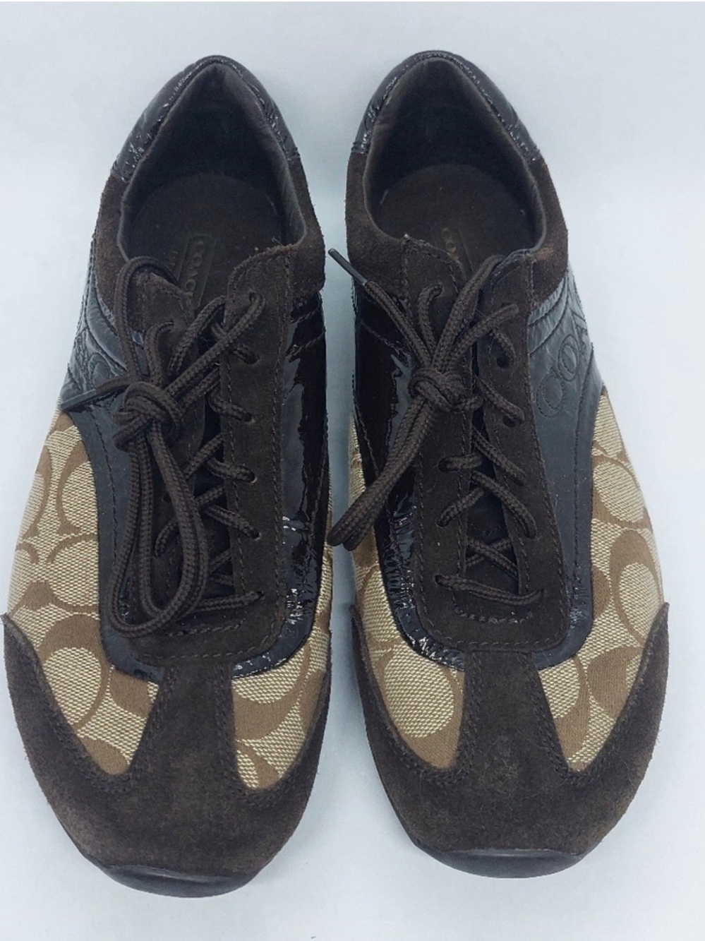 💕 Coach Kodie Logo Patent Leather Shoes💕 fit like 7.5